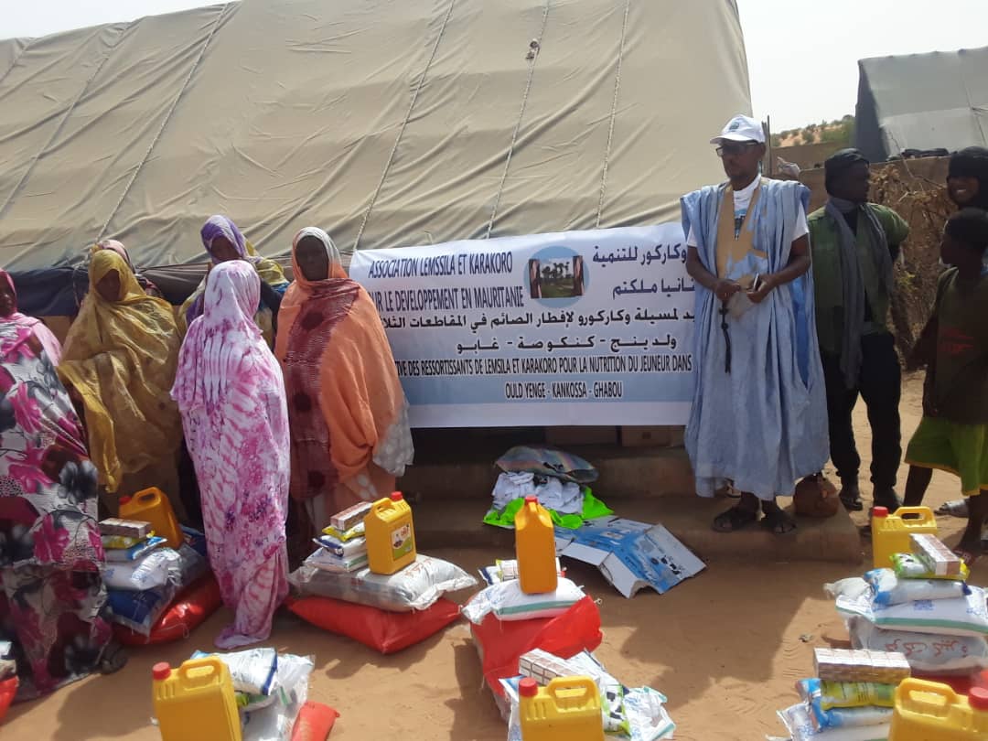 توزيعات رابطة لمسيلة وكاراكورو للتنمية في موريتانيا